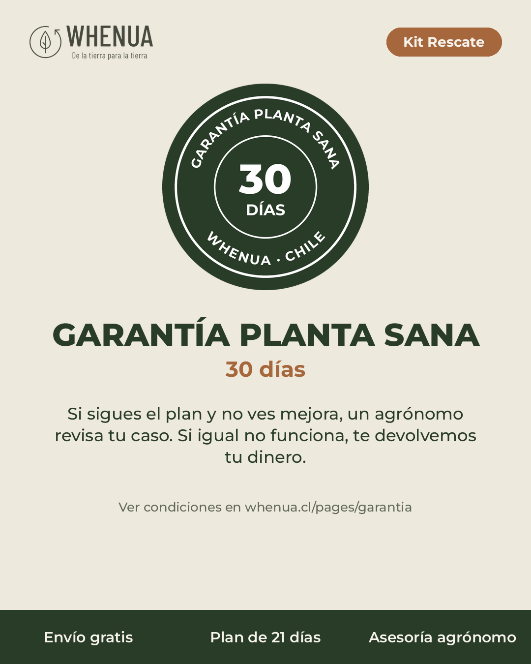 Garantía Planta Sana 30 días